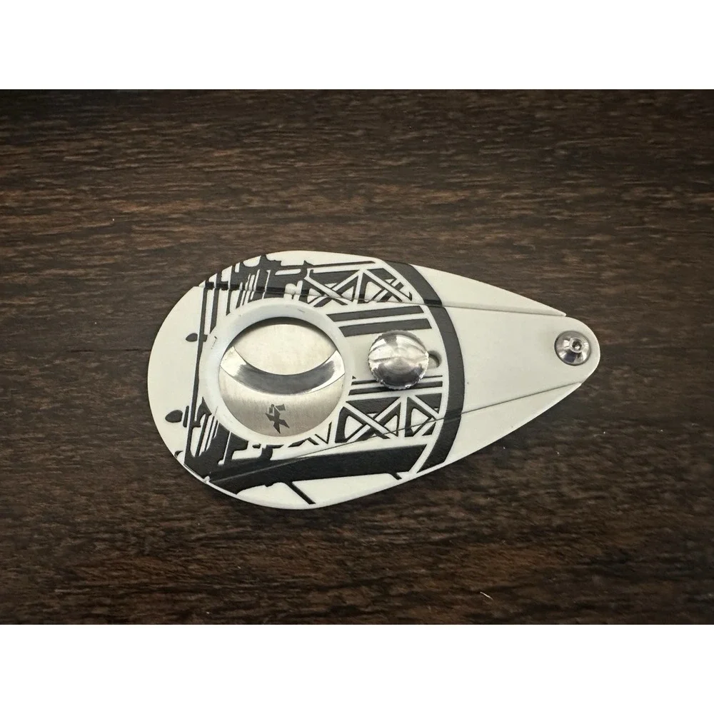 Xikar Xi2 Cigar Cutter Blackened by Drew Estate Limited Edition White Black NEW